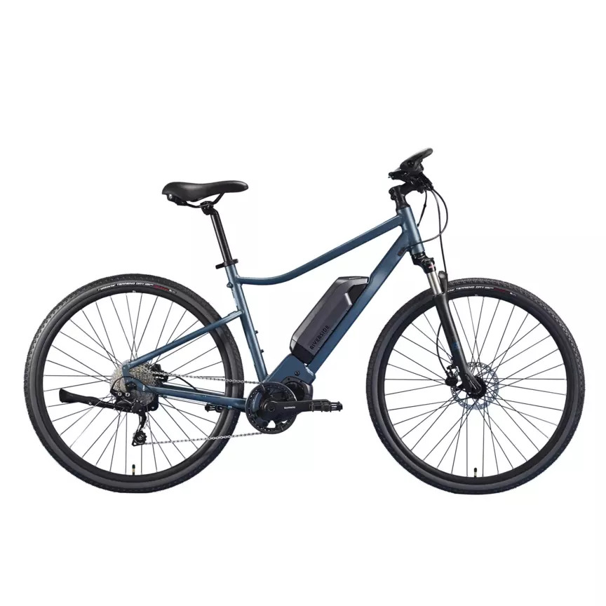 VÉLO TOUT CHEMIN ELECTRIQUE RIVERSIDE 540 E BLEU GRIS